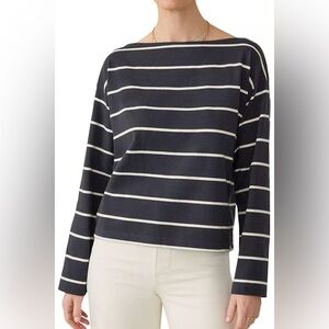 NWT Faherty Women's Sport Jersey Boatneck Shirt